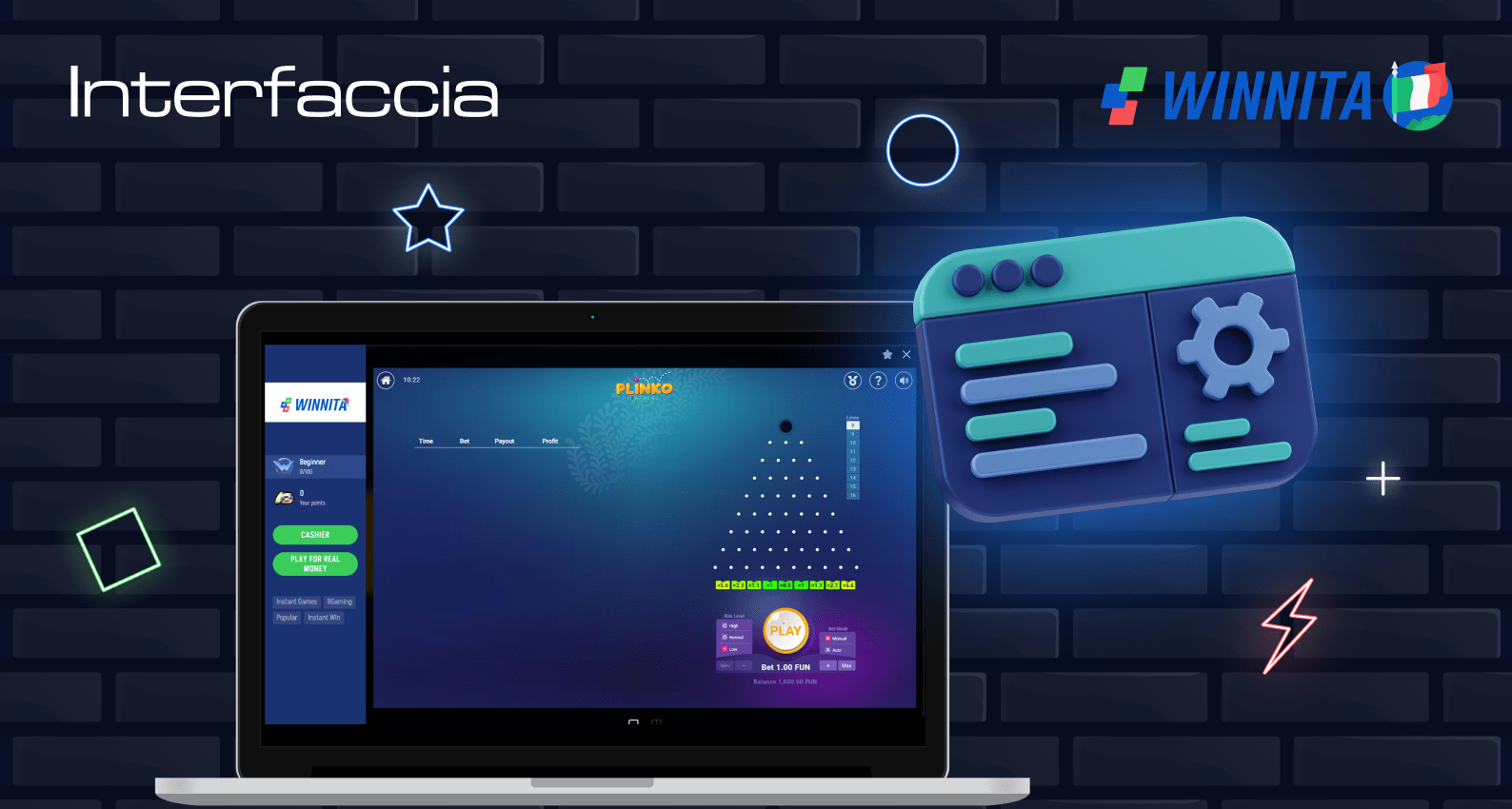 Winnita plinko ha un'interfaccia semplice