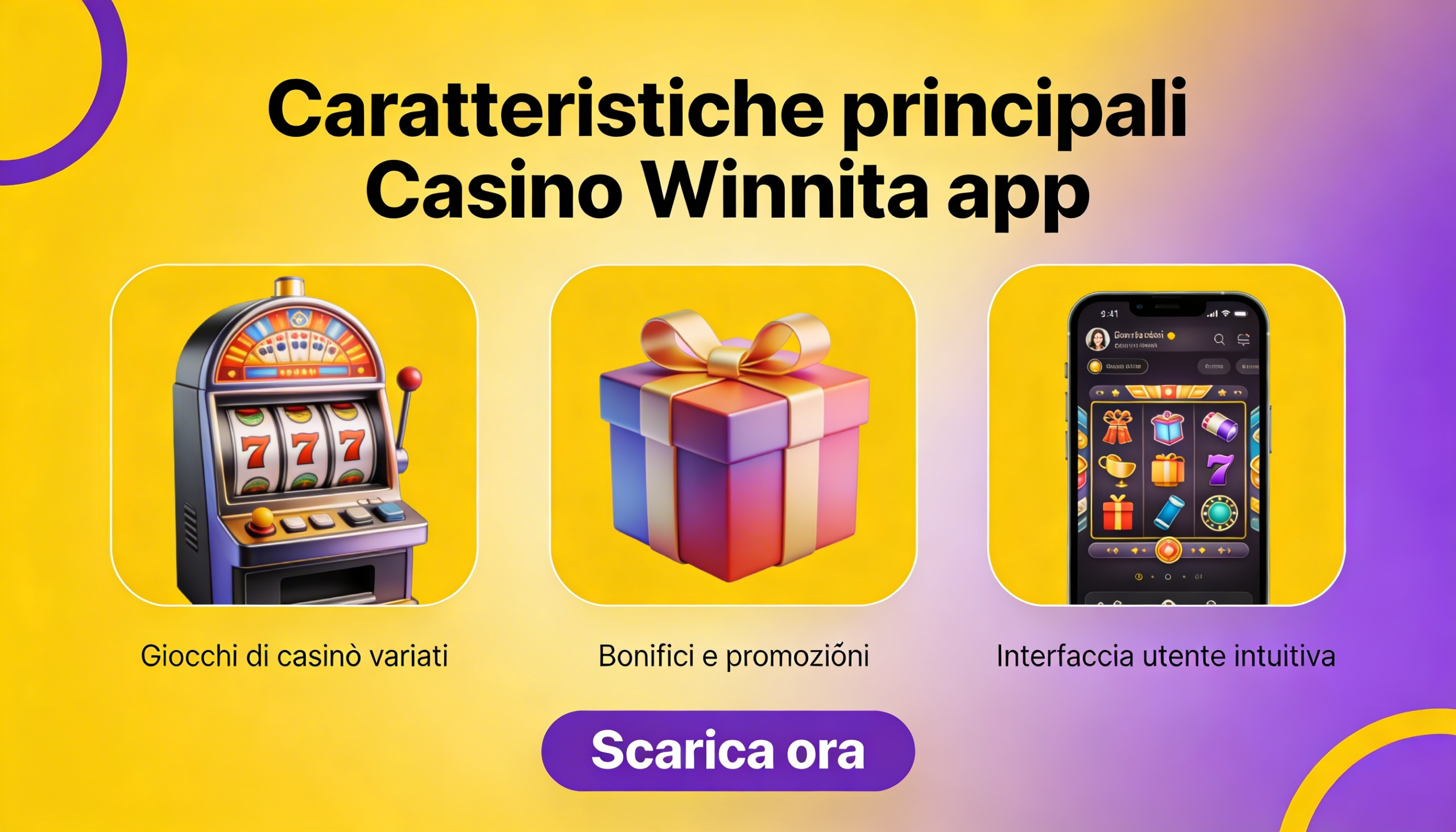 L'app Winnita Casino ti dà accesso a diverse funzioni